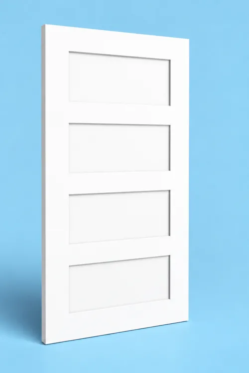 4 panel shaker style door leaf