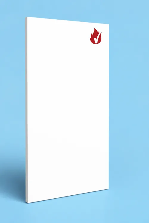 Flush door leaf
