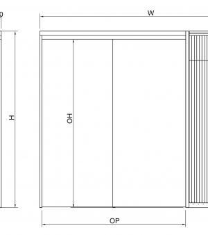 Telescopic kit dimensions