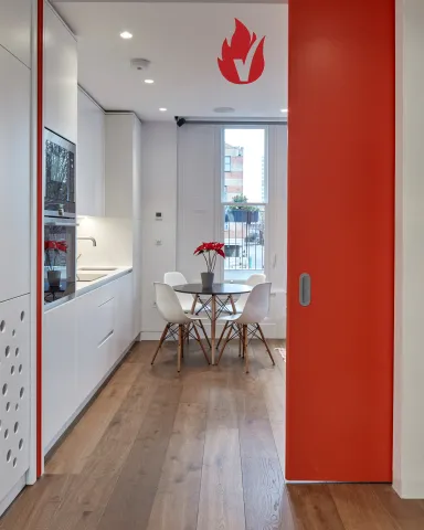 Wide fire rated door