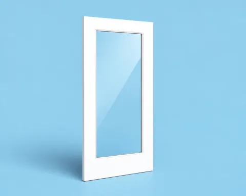 1 Panel glazed door leaf