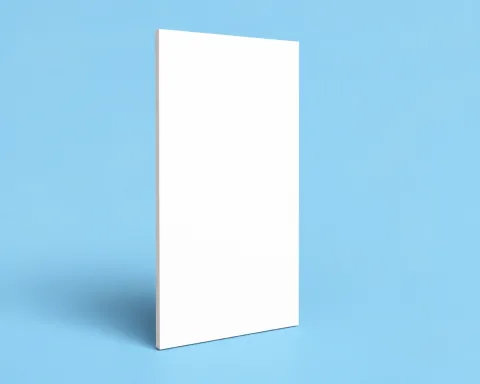 Flush door leaf