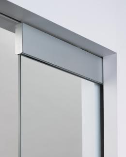 Architrave free kit for frameless glass doors