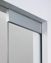 Architrave free kit for frameless glass doors
