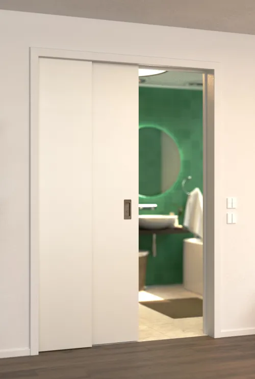 Telescopic pocket door kit