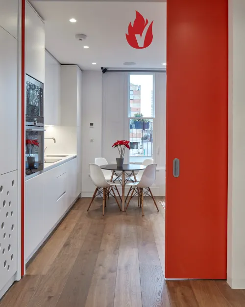 Wide fire rated door