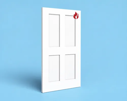 4 resessed panels door