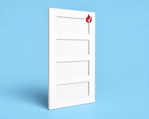 4 panel shaker style door