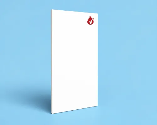 Flush door leaf
